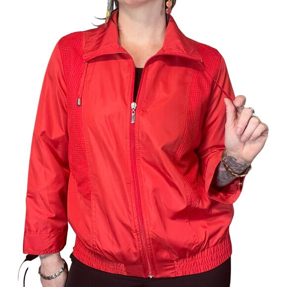 Vintage Red Jacket - Studio Works Sportswear - New With Tags Womens Petite Large - Picture 4 of 8